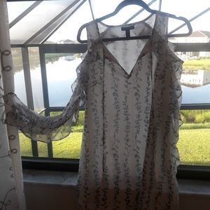 Aqua cold shoulder dress